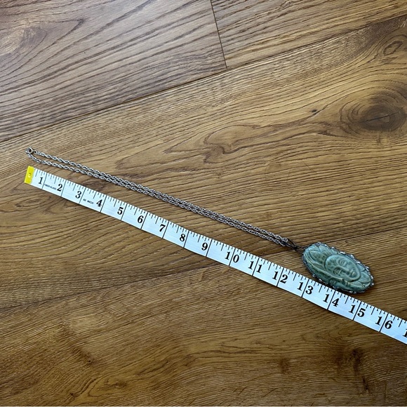 Sun and Moon Face Polymer Pendant Sterling Silver Necklace - Picture 16 of 16